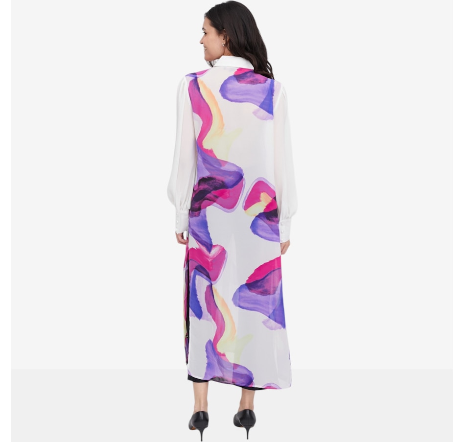 Image 121252_ALTMORE2.jpg, Product 121-252 / Price $69.99, C Wonder Printed Chiffon Duster Shirt from C. Wonder on TSC.ca's Fashion department