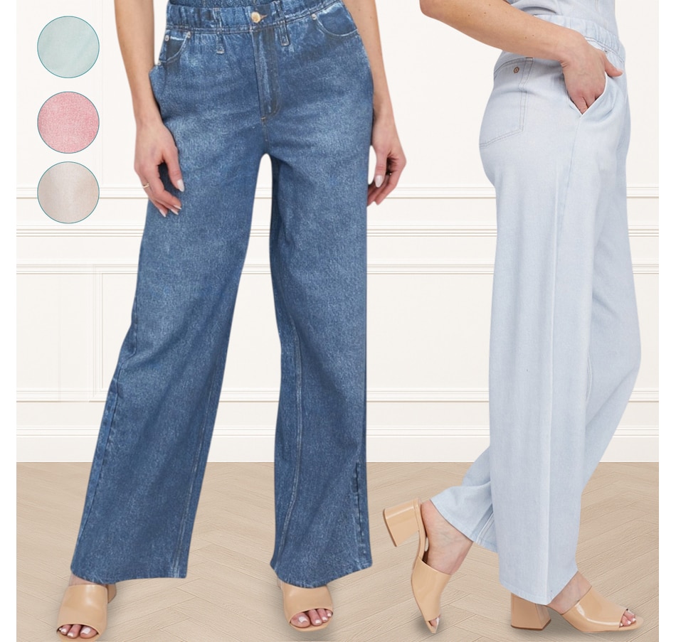 Image 121255_ALTMORE100.jpg, Product 121-255 / Price $69.99, TWRHLL by Christie Brinkley Illusion Denim Pant from TWRHLL by Christie Brinkley on TSC.ca's Fashion department