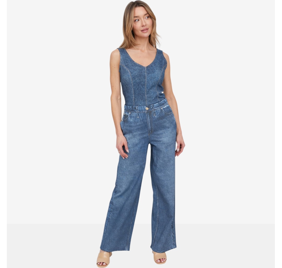 Image 121255_ALTMORE3.jpg, Product 121-255 / Price $69.99, TWRHLL by Christie Brinkley Illusion Denim Pant from TWRHLL by Christie Brinkley on TSC.ca's Fashion department