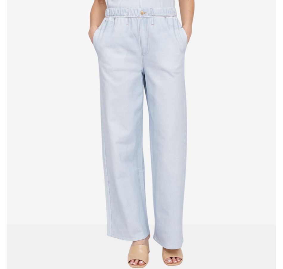 Image 121255_LTW.jpg, Product 121-255 / Price $69.99, TWRHLL by Christie Brinkley Illusion Denim Pant from TWRHLL by Christie Brinkley on TSC.ca's Fashion department