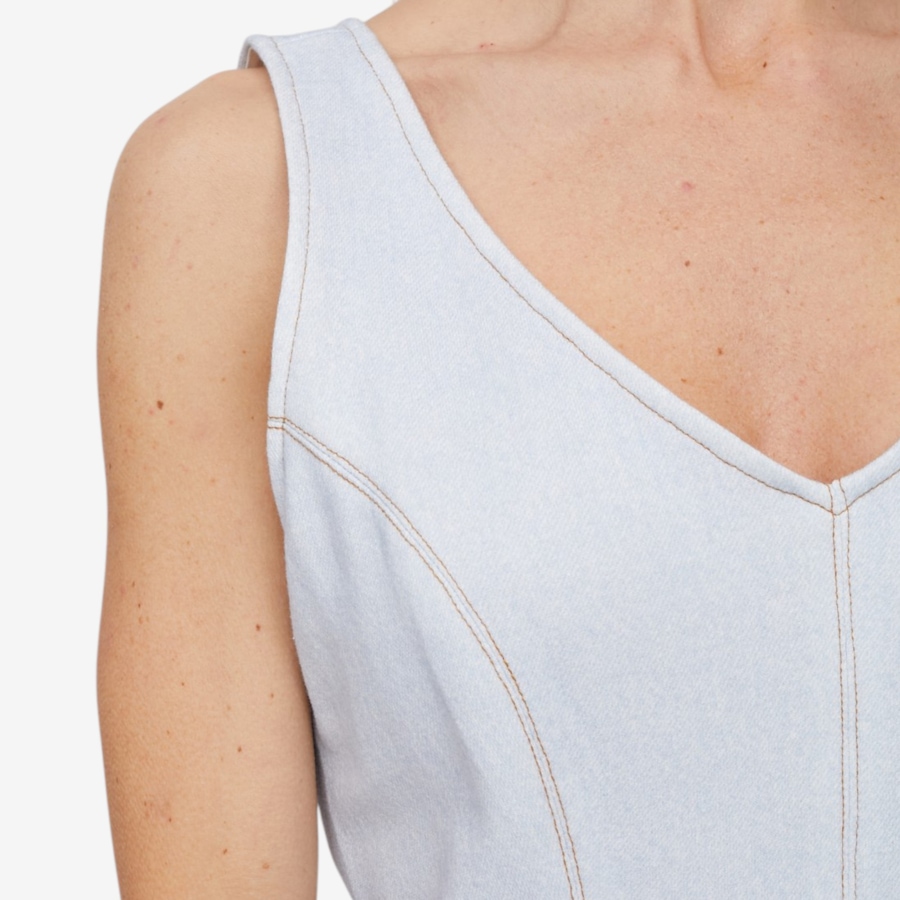 Image 121257_ALTMORE6.jpg, Product 121-257 / Price $34.88, Tower Hill by Christie Brinkley Illusion Denim Seamed Tank from Tower Hill on TSC.ca's Fashion department