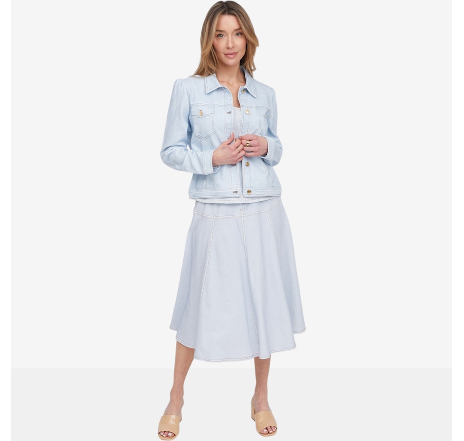 Image 121263_ALTMORE5.jpg, Product 121-263 / Price $69.99, TWRHLL by Christie Brinkley Illusion Denim Printed Jacket from TWRHLL by Christie Brinkley on TSC.ca's Fashion department