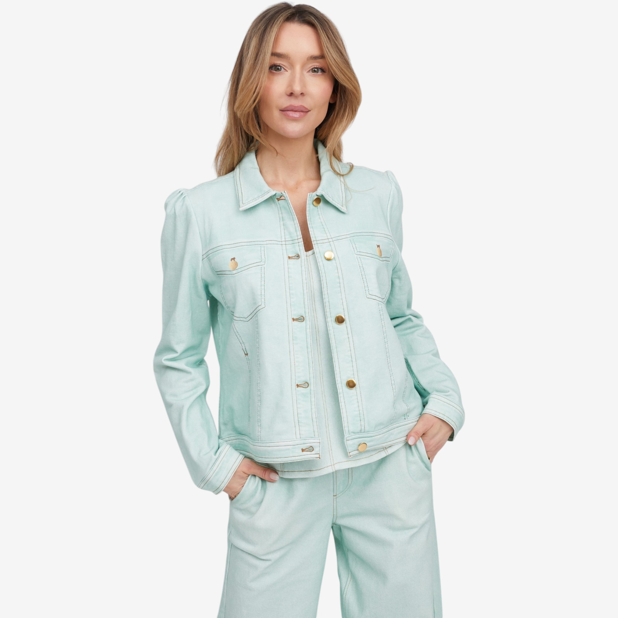 Tower Hill by Christie Brinkley Illusion Denim Printed Jacket - TSC.ca