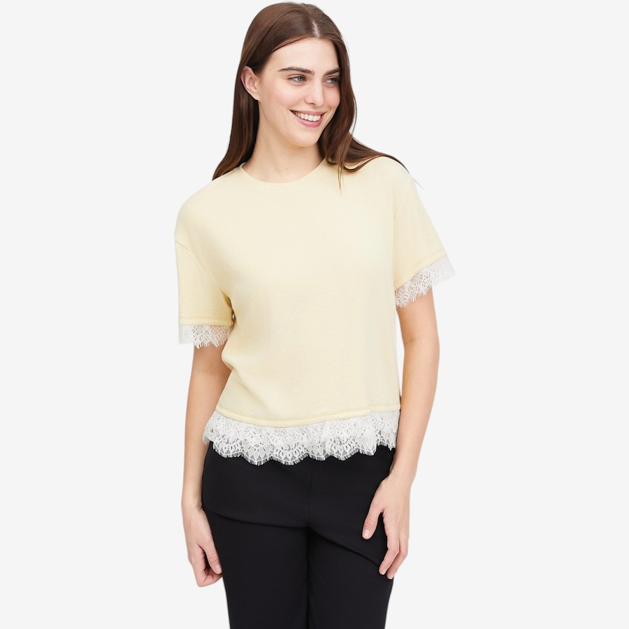 Image 121280_BUC.jpg, Product 121-280 / Price $24.33, Tower Hill by Christie Brinkley Mixed Media Tee with Lace from Tower Hill on TSC.ca's Fashion department
