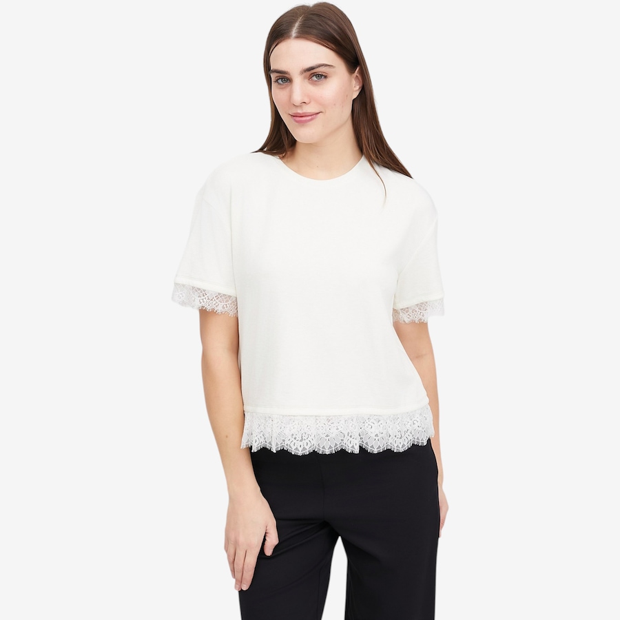 Image 121280_CRM.jpg, Product 121-280 / Price $24.33, Tower Hill by Christie Brinkley Mixed Media Tee with Lace from Tower Hill on TSC.ca's Fashion department