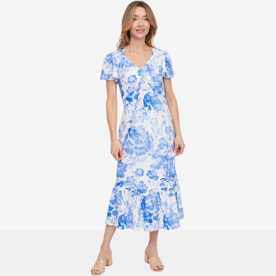 Image 121283_BLCO.jpg, Product 121-283 / Price $49.88, Tower Hill by Christie Brinkley Printed Lace Eyelet Dress from Tower Hill on TSC.ca's Fashion department