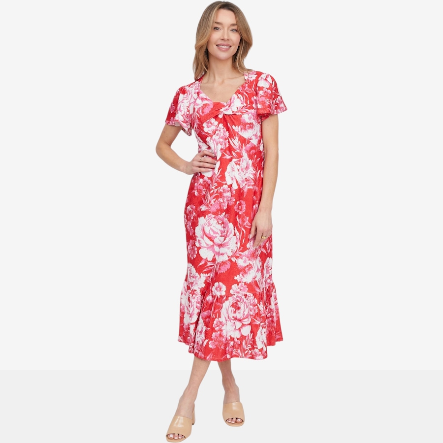 Image 121283_CLRE.jpg, Product 121-283 / Price $49.88, Tower Hill by Christie Brinkley Printed Lace Eyelet Dress from Tower Hill on TSC.ca's Fashion department