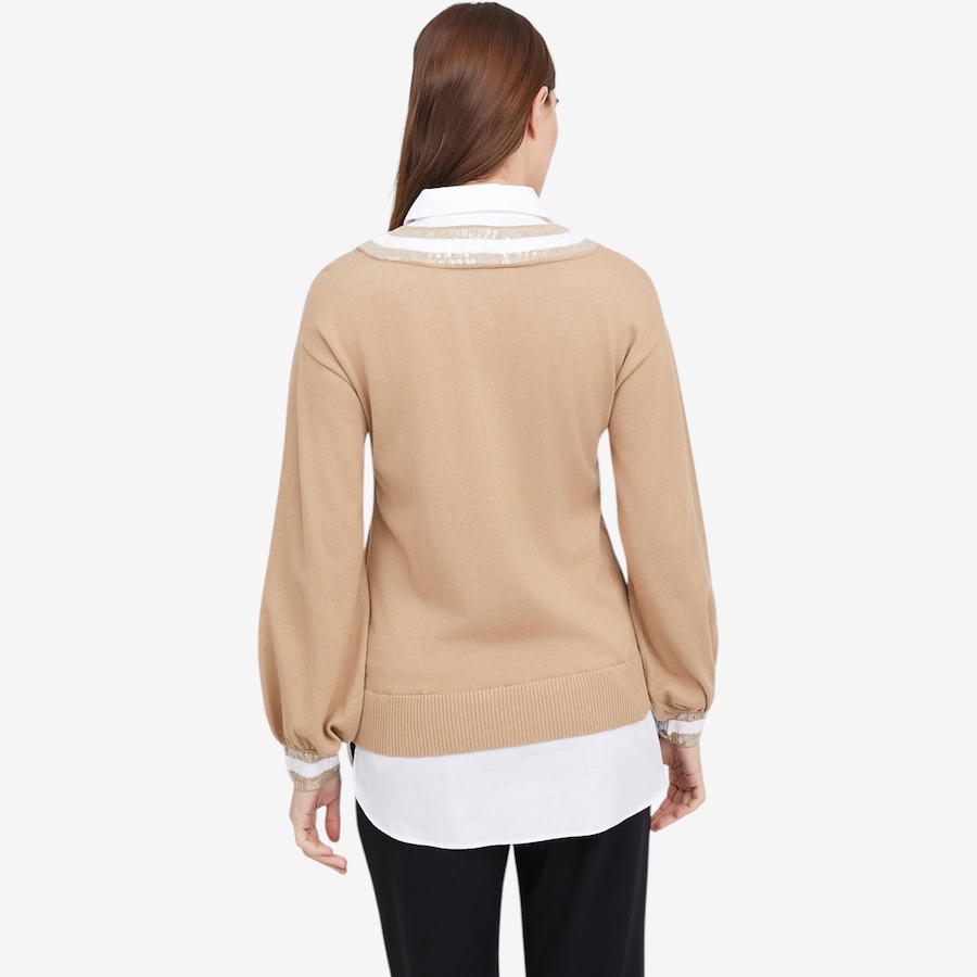 Image 121284_ALTMORE3.jpg, Product 121-284 / Price $49.88, Tower Hill by Christie Brinkley Twofer Collegiate Sweater and Button Down Shirt from Tower Hill on TSC.ca's Fashion department