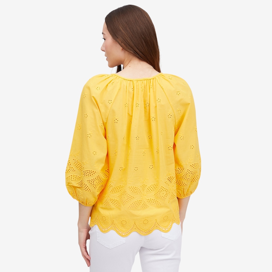 Image 121287_ALTMORE4.jpg, Product 121-287 / Price $49.88, Tower Hill by Christie Brinkley Cotton Eyelet Tassel Blouse from Tower Hill on TSC.ca's Fashion department