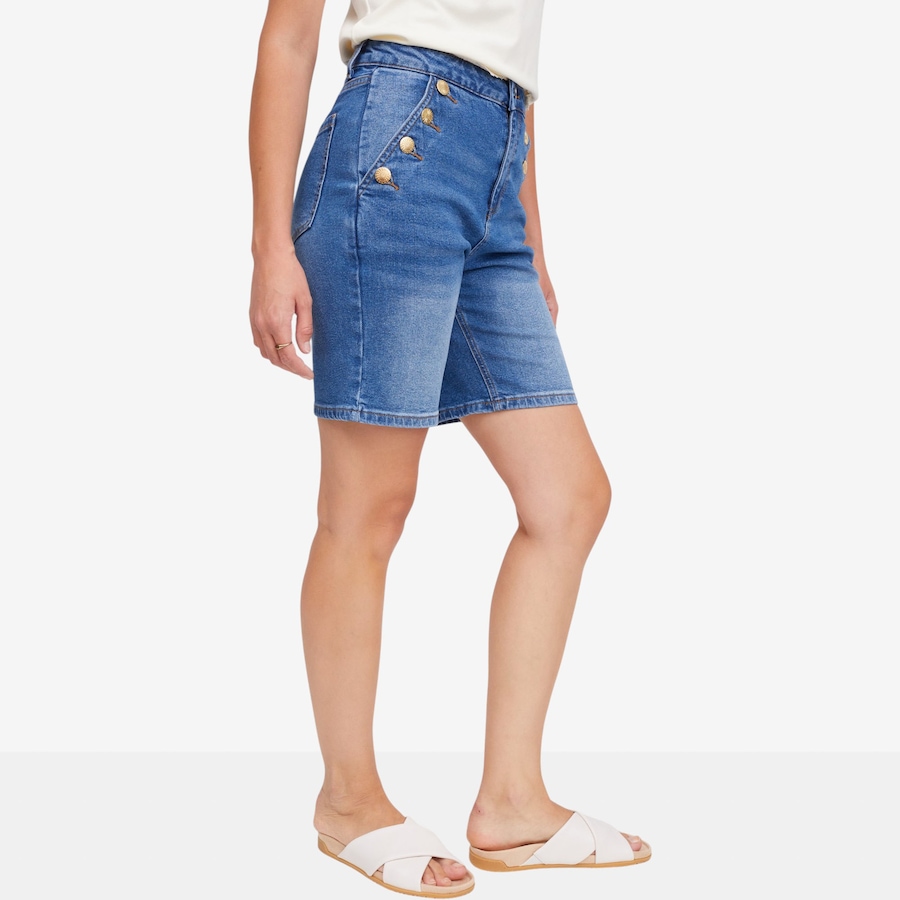 Image 121289_ALTMORE1.jpg, Product 121-289 / Price $39.88, Tower Hill by Christie Brinkley Button Detail Denim Sailor Short from Tower Hill on TSC.ca's Fashion department
