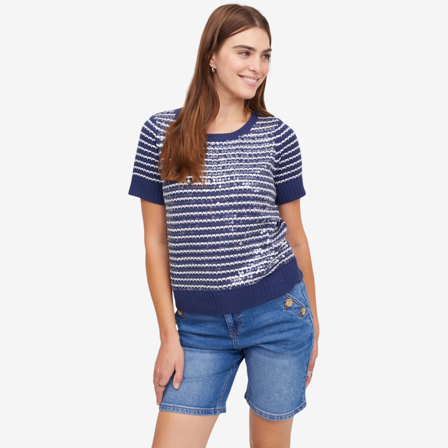 Image 121289_ALTMORE3.jpg, Product 121-289 / Price $39.88, Tower Hill by Christie Brinkley Button Detail Denim Sailor Short from Tower Hill on TSC.ca's Fashion department