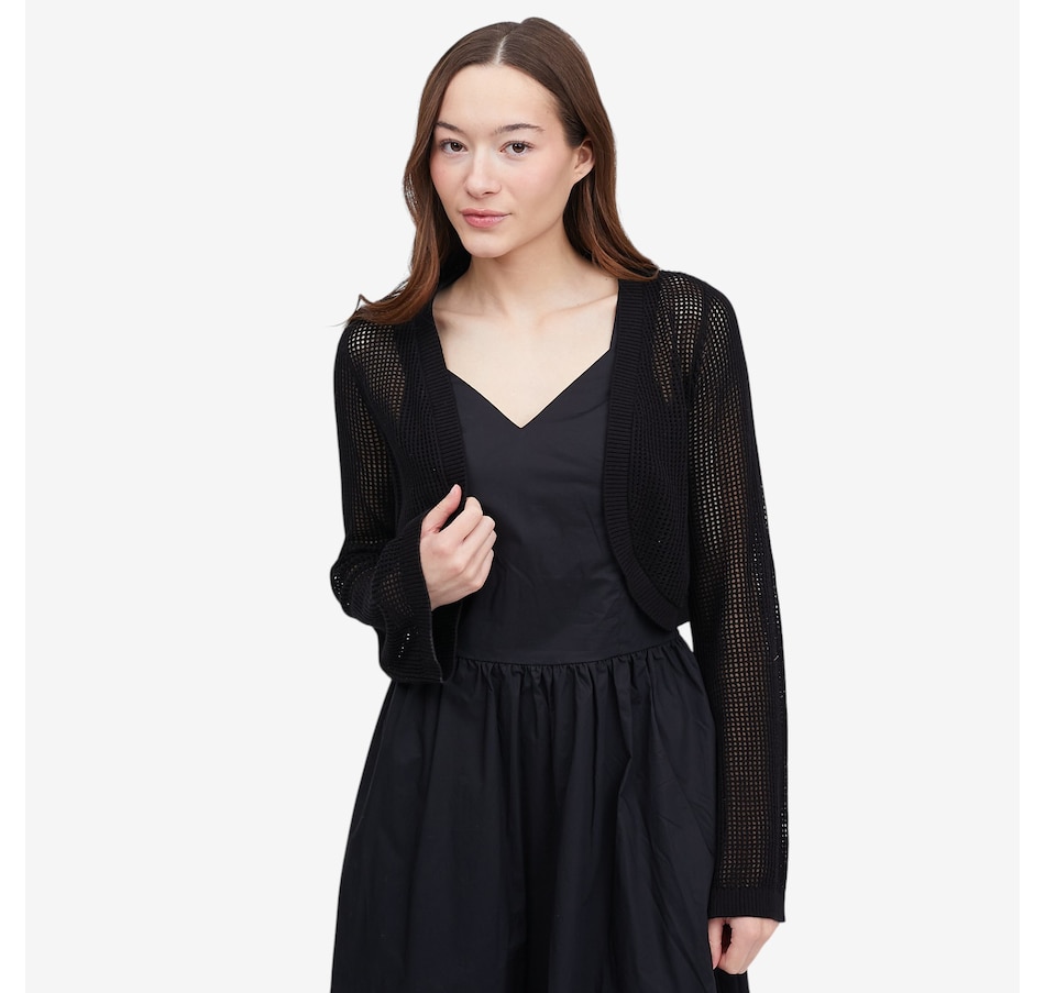 Image 121290_BLK.jpg, Product 121-290 / Price $69.99, Tower Hill Crochet Knit Shrug from Tower Hill on TSC.ca's Fashion department