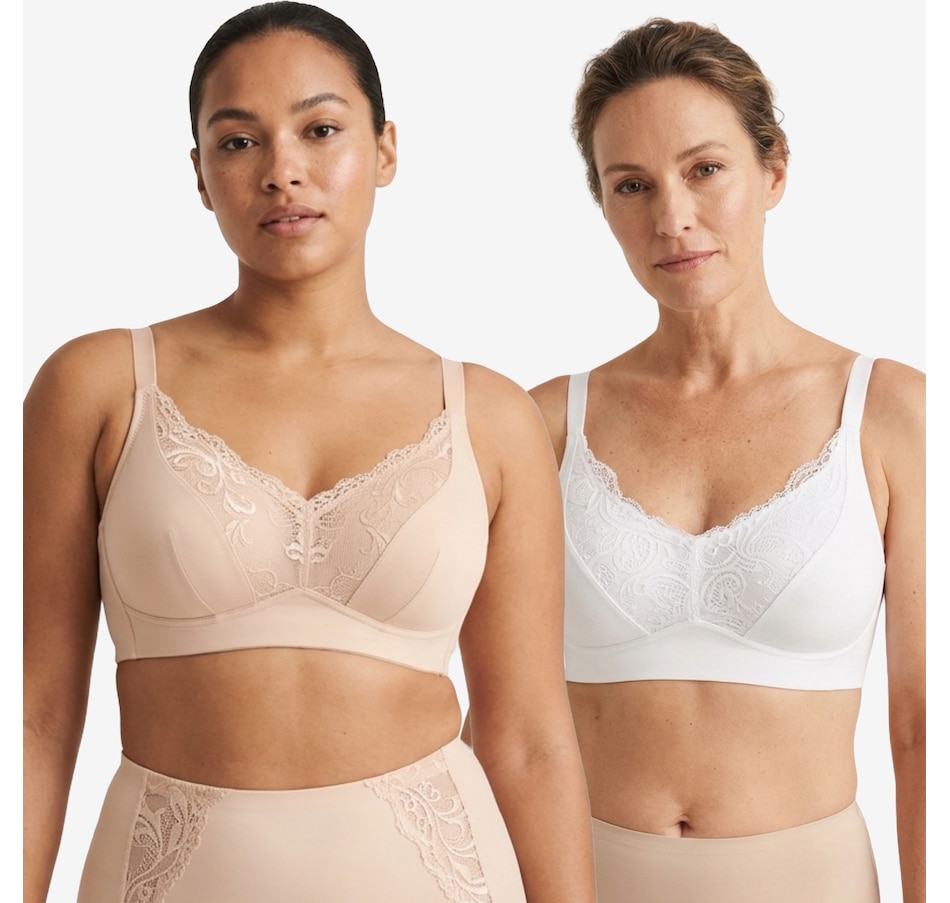 Image 121293_BEW.jpg, Product 121-293 / Price $70.00, Rhonda Shear Two-Pack Molded Cup Bra with Invisible Edge from Rhonda Shear Shapewear on TSC.ca's Fashion department