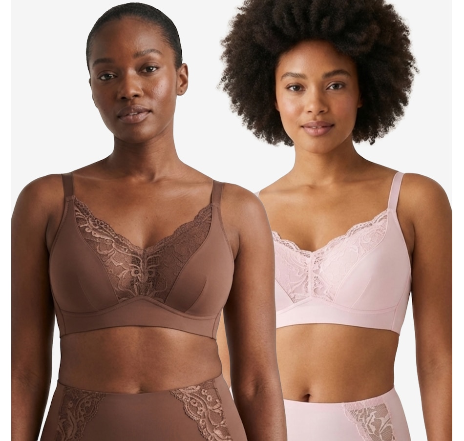 Image 121293_ESPPK.jpg, Product 121-293 / Price $70.00, Rhonda Shear Two-Pack Molded Cup Bra with Invisible Edge from Rhonda Shear Shapewear on TSC.ca's Fashion department