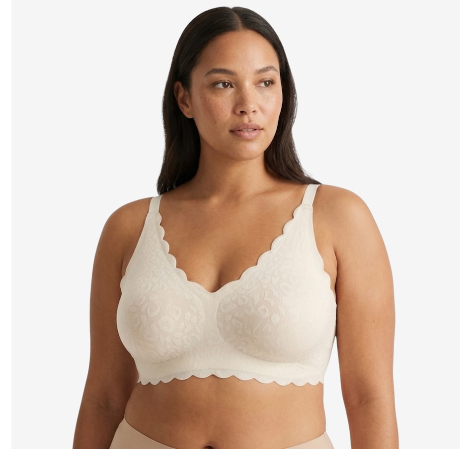 Image 121296_LBE.jpg, Product 121-296 / Price $34.99, Rhonda Shear Invisible Edge Bra with Animal Print and Back Closure from Rhonda Shear Shapewear on TSC.ca's Fashion department