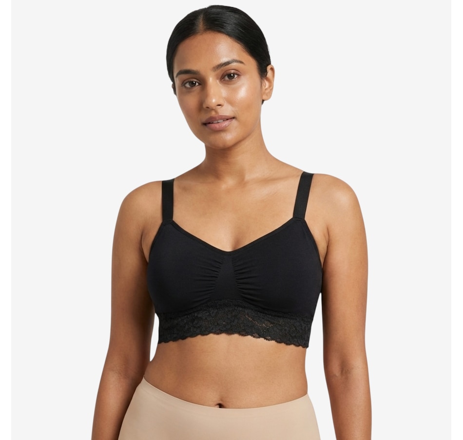 Image 121315_ALTMORE4.jpg, Product 121-315 / Price $49.99, Rhonda Shear Two-Pack Seamless Bra with Lace Band from Rhonda Shear Shapewear on TSC.ca's Fashion department