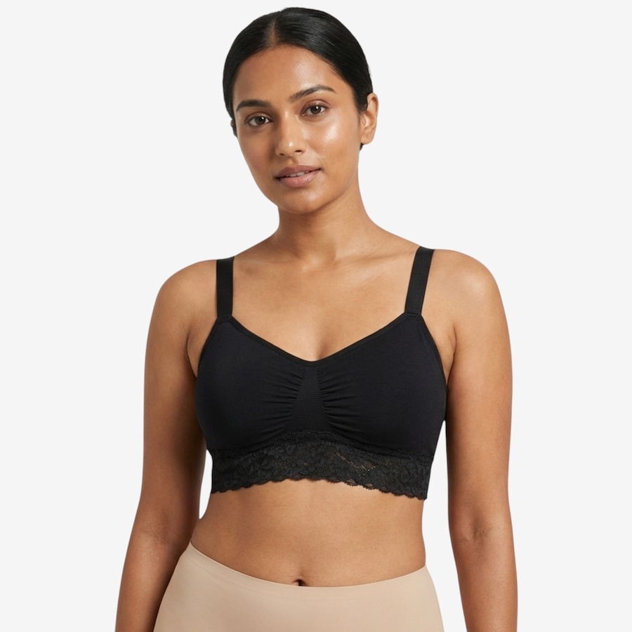 Image 121315_ALTMORE4.jpg, Product 121-315 / Price $60.00, Rhonda Shear Two-Pack Seamless Bra with Lace Band from Rhonda Shear Shapewear on TSC.ca's Fashion department