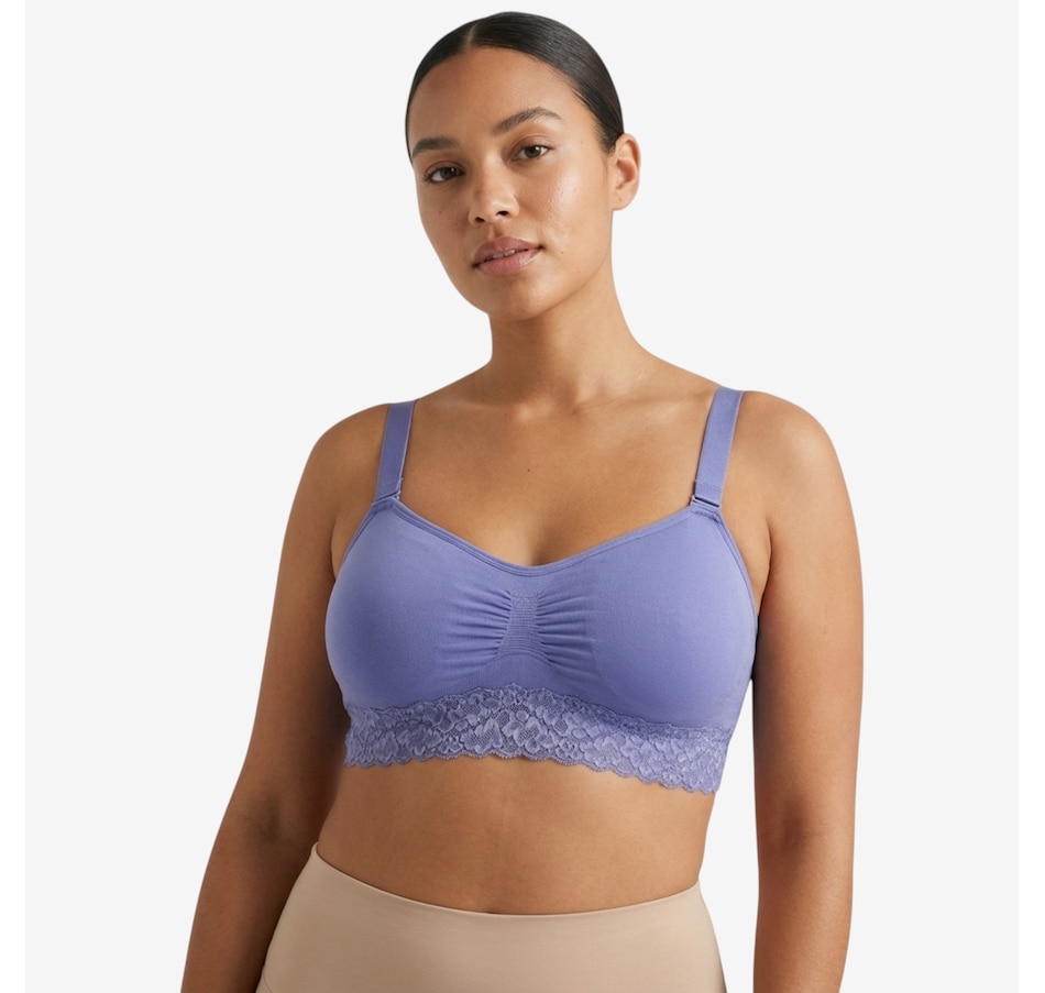 Image 121315_ALTMORE5.jpg, Product 121-315 / Price $49.99, Rhonda Shear Two-Pack Seamless Bra with Lace Band from Rhonda Shear Shapewear on TSC.ca's Fashion department