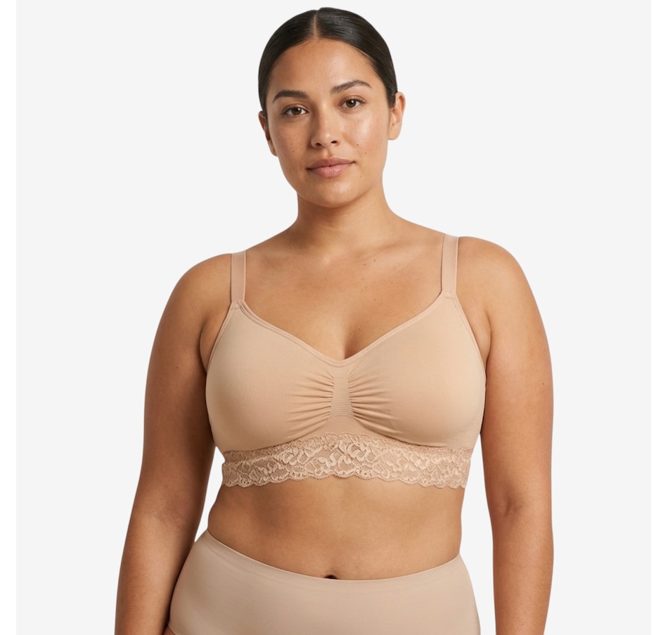 Image 121315_ALTMORE6.jpg, Product 121-315 / Price $49.99, Rhonda Shear Two-Pack Seamless Bra with Lace Band from Rhonda Shear Shapewear on TSC.ca's Fashion department