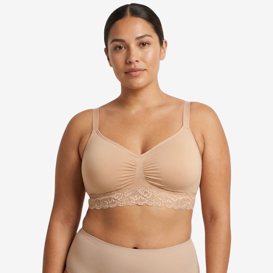 Image 121315_ALTMORE6.jpg, Product 121-315 / Price $60.00, Rhonda Shear Two-Pack Seamless Bra with Lace Band from Rhonda Shear Shapewear on TSC.ca's Fashion department