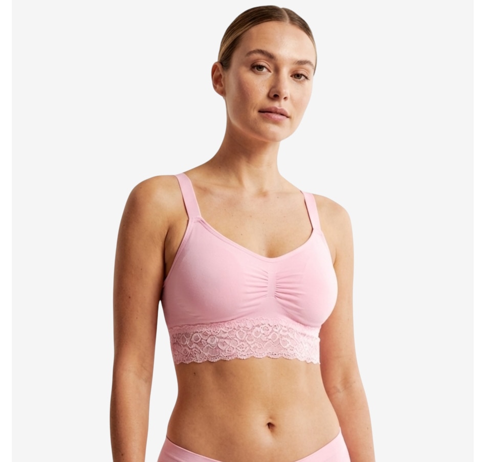 Image 121315_ALTMORE7.jpg, Product 121-315 / Price $49.99, Rhonda Shear Two-Pack Seamless Bra with Lace Band from Rhonda Shear Shapewear on TSC.ca's Fashion department