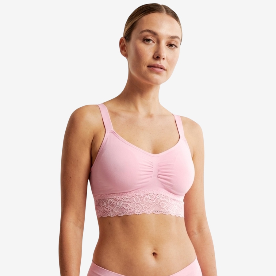 Image 121315_ALTMORE7.jpg, Product 121-315 / Price $60.00, Rhonda Shear Two-Pack Seamless Bra with Lace Band from Rhonda Shear Shapewear on TSC.ca's Fashion department