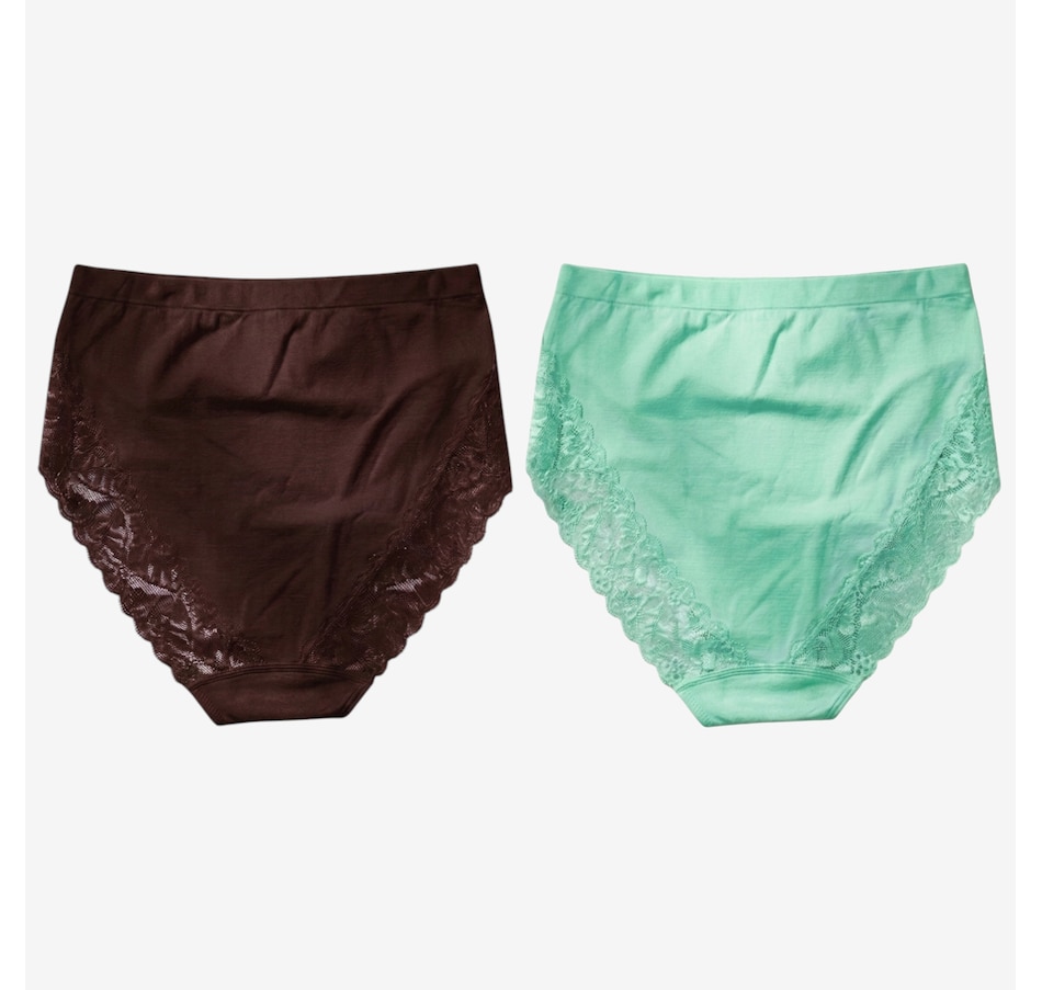 Image 121320_ESPTL.jpg, Product 121-320 / Price $39.99, Rhonda Shear Two-Pack Seamless Lace Brief from Rhonda Shear Shapewear on TSC.ca's Fashion department