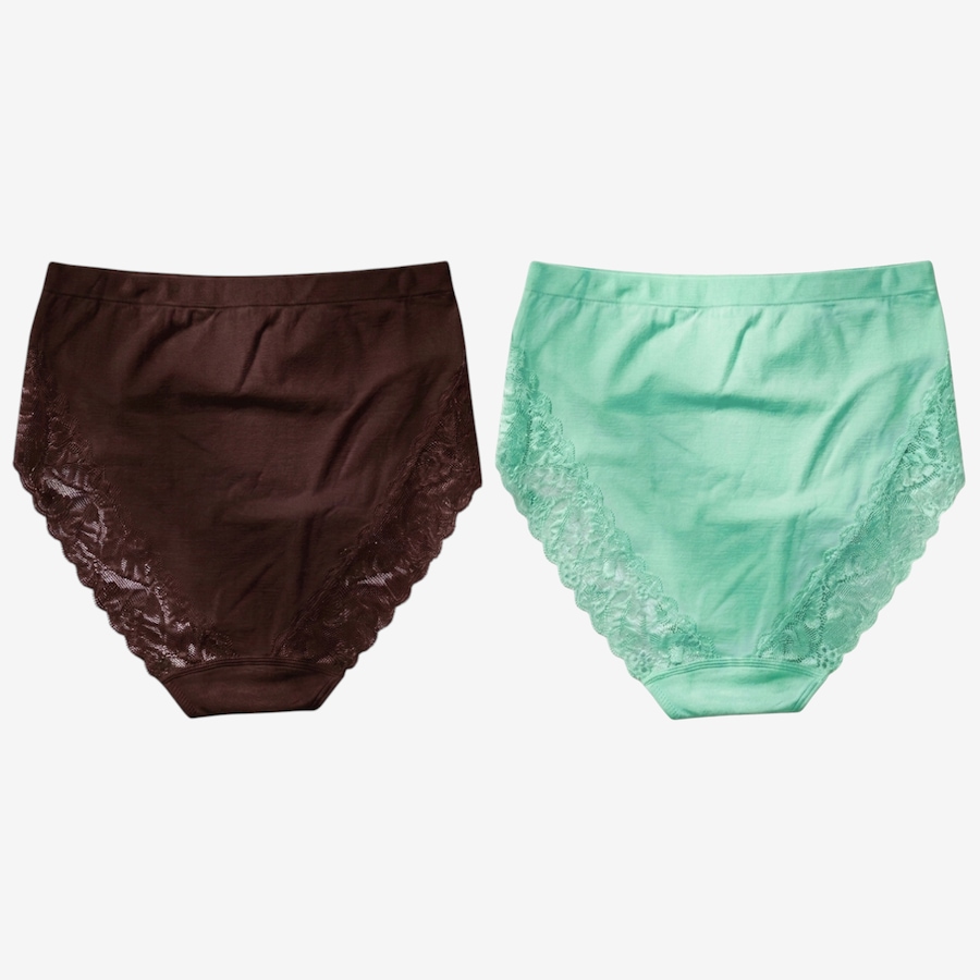 Image 121320_ESPTL.jpg, Product 121-320 / Price $50.00, Rhonda Shear Two-Pack Seamless Lace Brief from Rhonda Shear Shapewear on TSC.ca's Fashion department