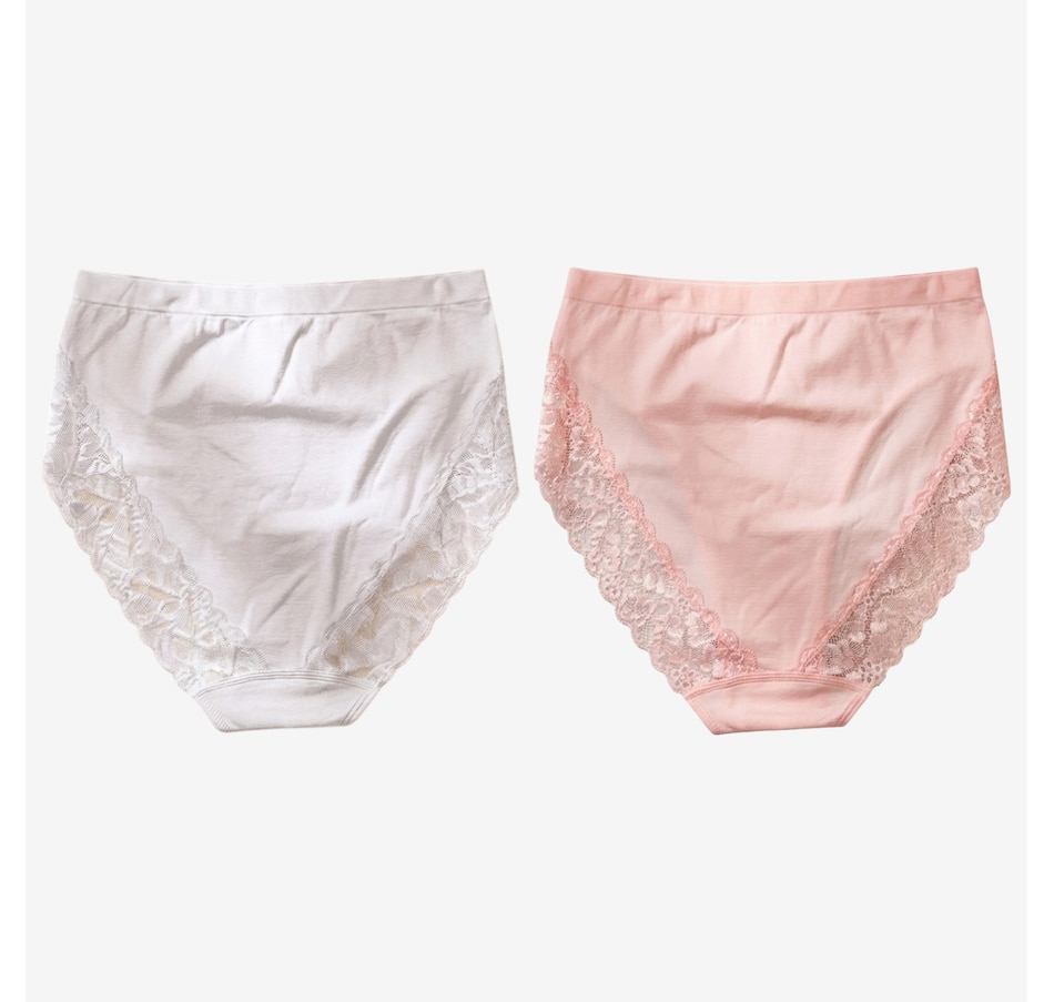 Image 121320_WHP.jpg, Product 121-320 / Price $39.99, Rhonda Shear Two-Pack Seamless Lace Brief from Rhonda Shear Shapewear on TSC.ca's Fashion department