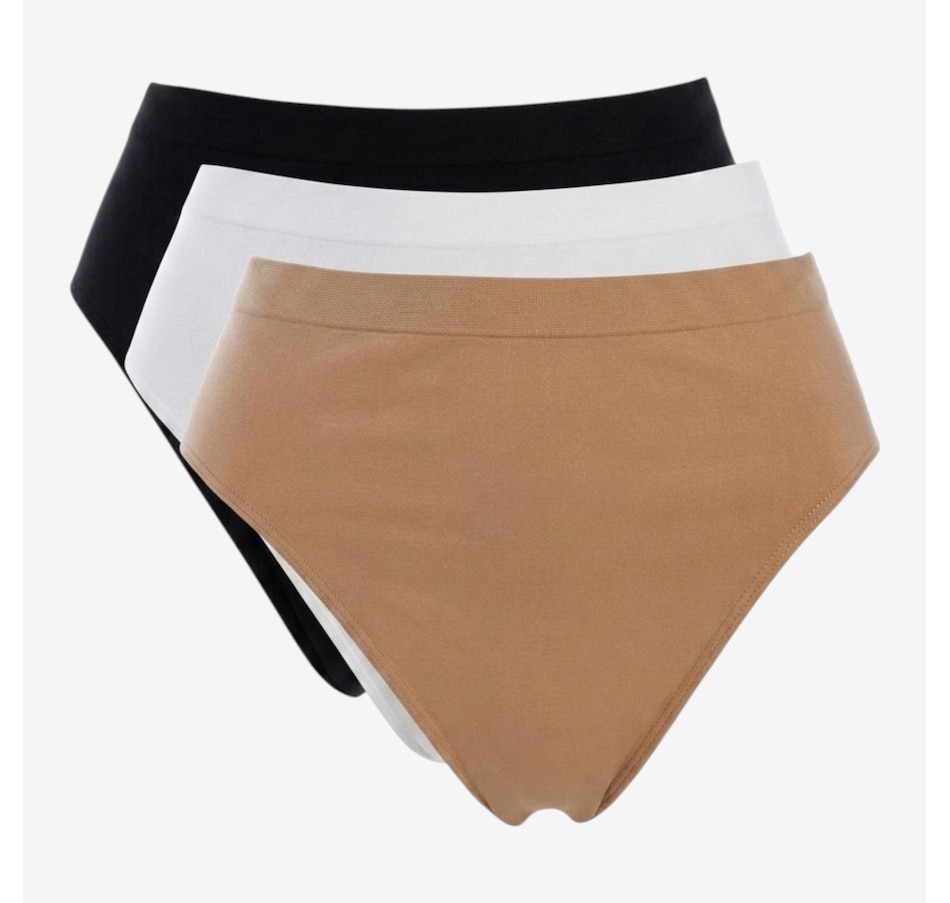Image 121327_MTI.jpg, Product 121-327 / Price $39.99, Rhonda Shear Three-Pack Seamless Natural Waist Panties from Rhonda Shear Shapewear on TSC.ca's Fashion department