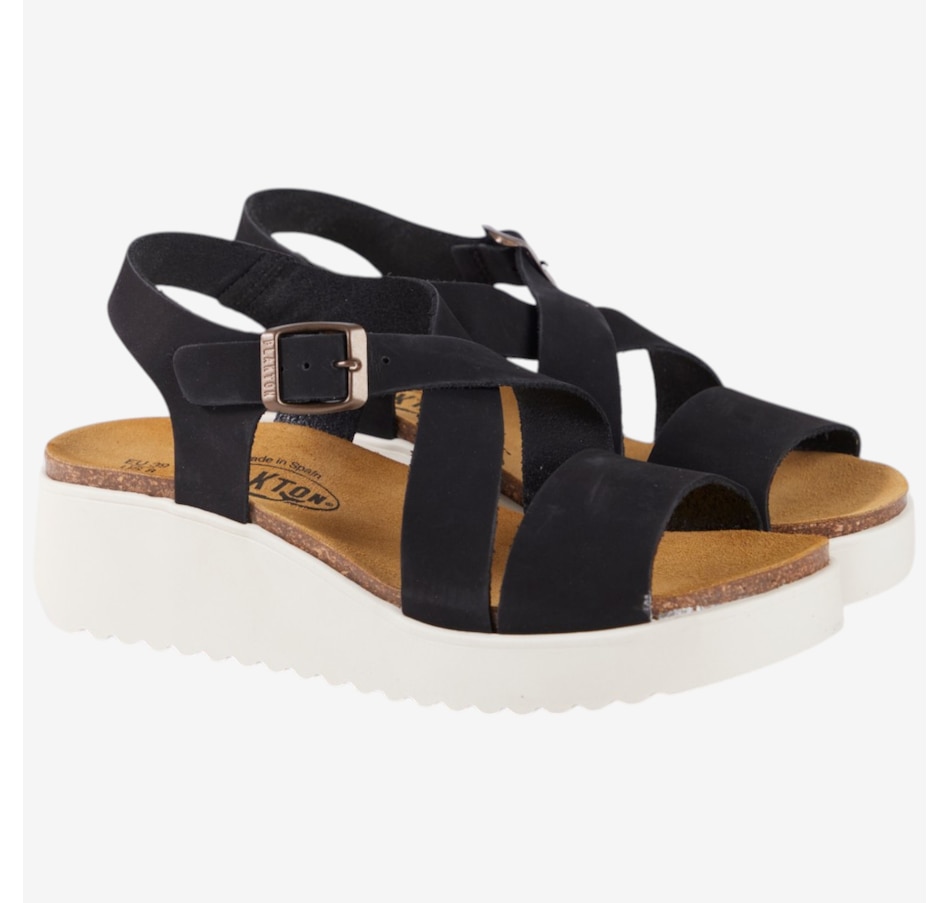 Image 121349_BLK.jpg, Product 121-349 / Price $129.99, Plakton Evelyn Ankle Strap Sandal from Plakton on TSC.ca's Shoes department
