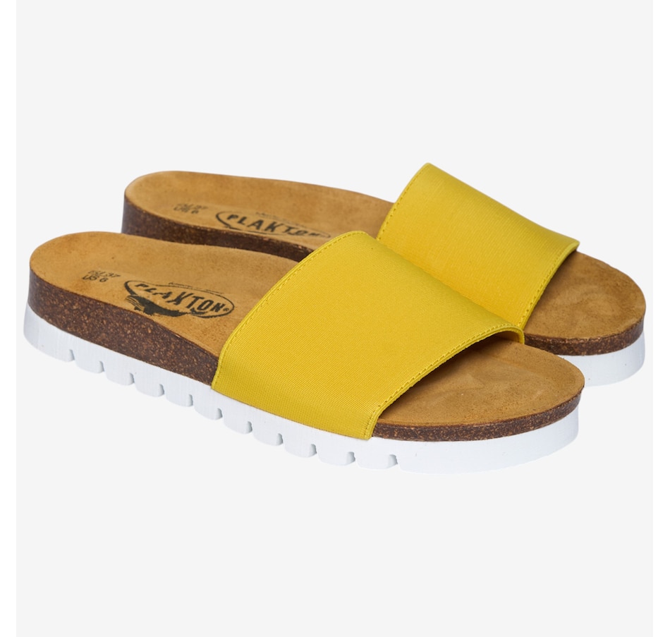 Image 121354_YEL.jpg, Product 121-354 / Price $99.99, Plakton Bacardi Slide from Plakton on TSC.ca's Shoes department