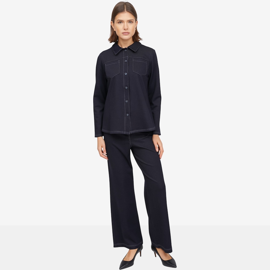 Image 121386_ALTMORE3.jpg, Product 121-386 / Price $39.33, Mr. Max Second Skin Stretch Denim Knit Wide Leg Pant from Mr. Max on TSC.ca's Fashion department