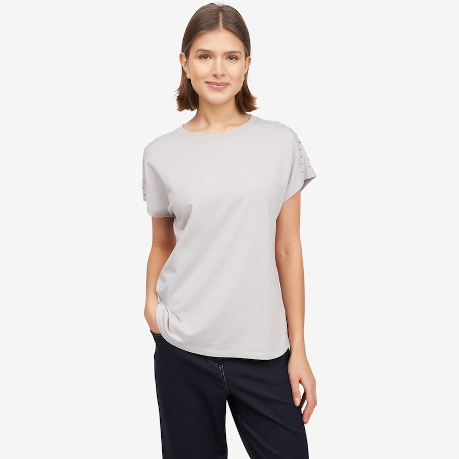 Image 121387_SIL.jpg, Product 121-387 / Price $49.88, Mr. Max Soft Touch Terry Knit Top with Decorative Stud Detail from Mr. Max on TSC.ca's Fashion department