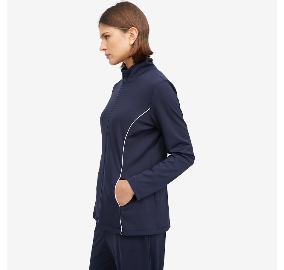 Image 121389_ALTMORE1.jpg, Product 121-389 / Price $79.88, Mr. Max Light Scuba Zip Jacket with Contrast Piping Detail from Mr. Max on TSC.ca's Fashion department