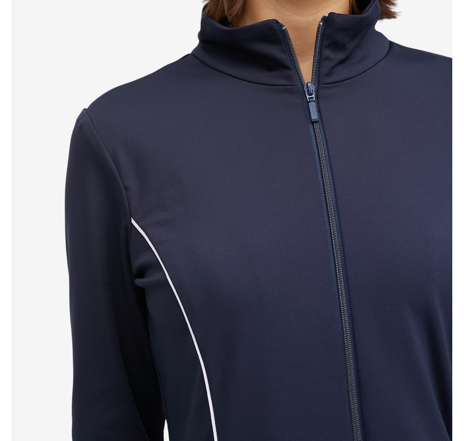 Image 121389_ALTMORE2.jpg, Product 121-389 / Price $79.88, Mr. Max Light Scuba Zip Jacket with Contrast Piping Detail from Mr. Max on TSC.ca's Fashion department