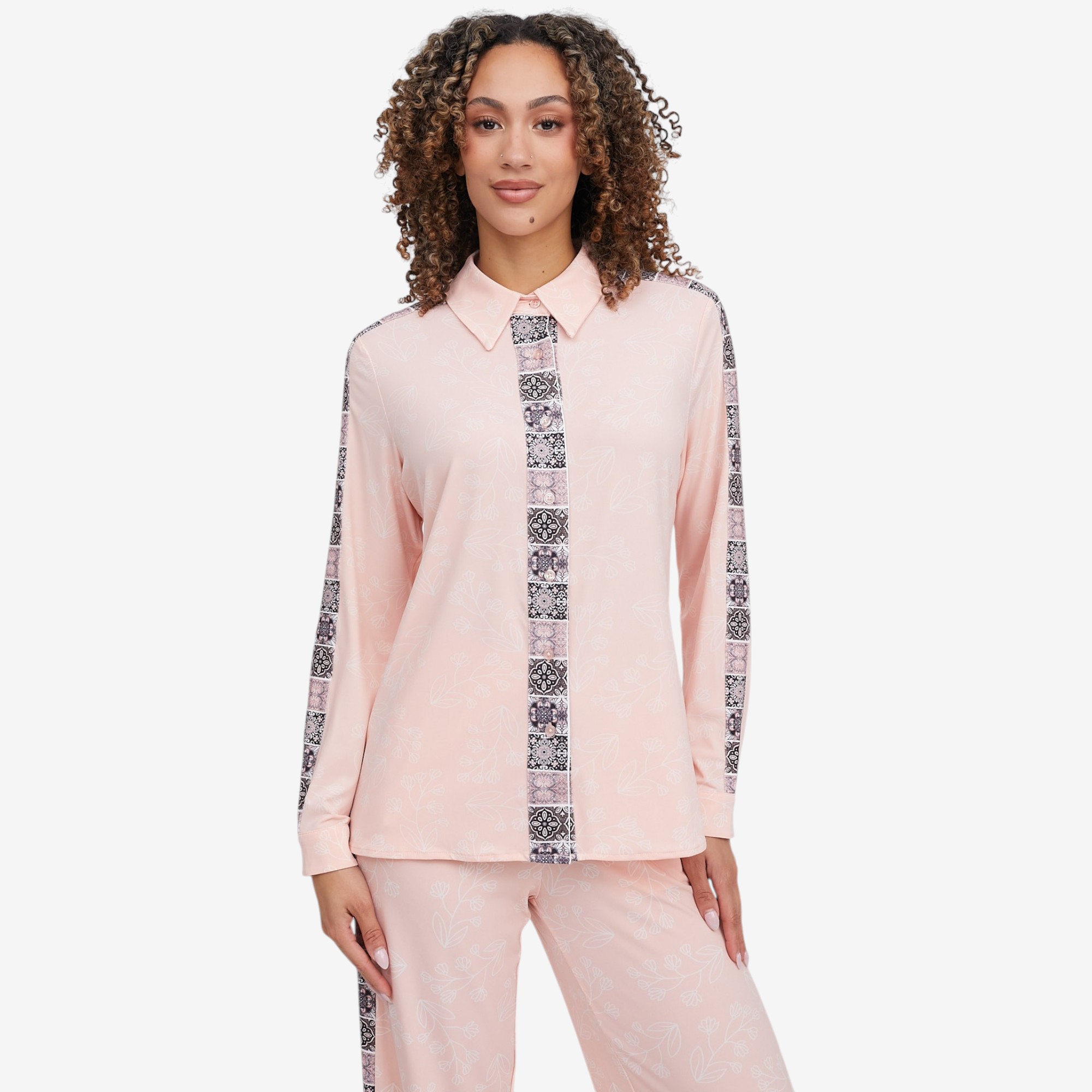 shiーチャン様 Badgley Mischka Terry Long Sleeve Printed Shirt - TSC.ca