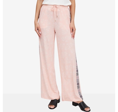 Badgley Mischka Theodora Printed Pant with Tie Belt