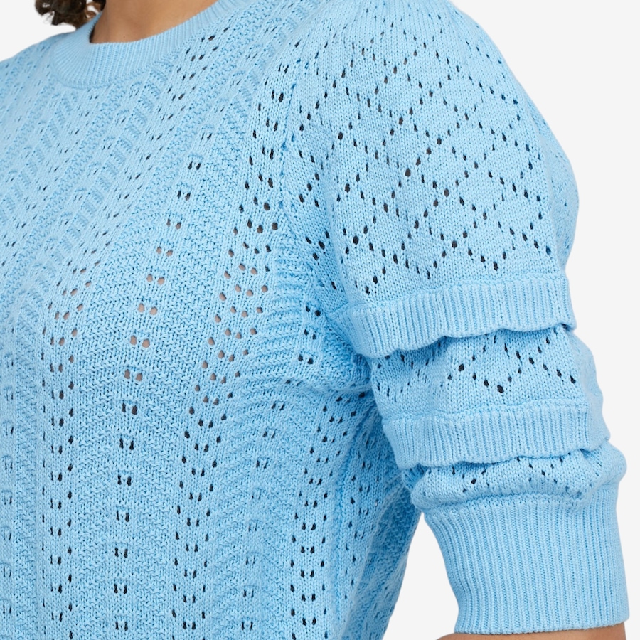 Image 121411_ALTMORE1.jpg, Product 121-411 / Price $59.88, Badgley Mischka Sawyer Puff Sleeve Pointelle Sweater from Badgley Mischka on TSC.ca's Fashion department