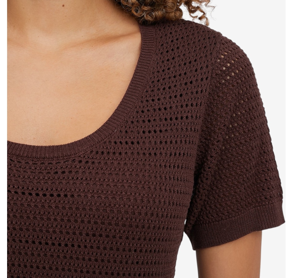 Image 121416_ALTMORE2.jpg, Product 121-416 / Price $128.00, Badgley Mischka Savannah Short Sleeve Sweater Dress from Badgley Mischka on TSC.ca's Fashion department