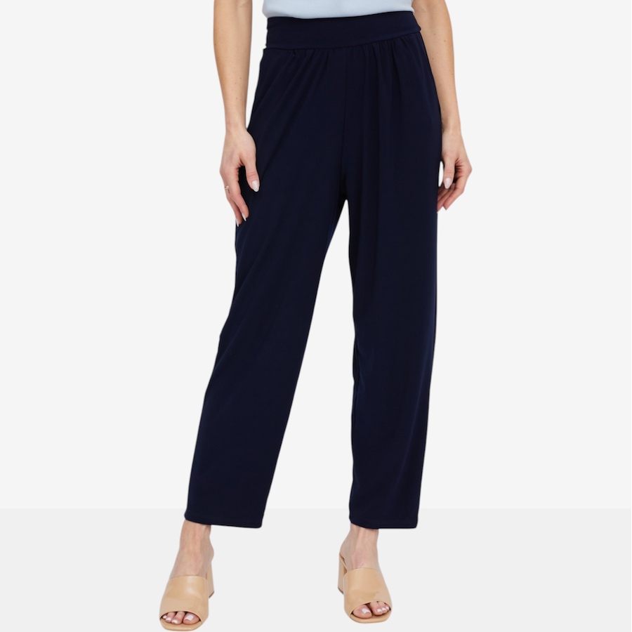 Image 121474_NVY.jpg, Product 121-474 / Price $39.88, Kim & Co. Deluxe Brazil Knit Ankle Length Wellness Pant from Kim & Co. on TSC.ca's Fashion department