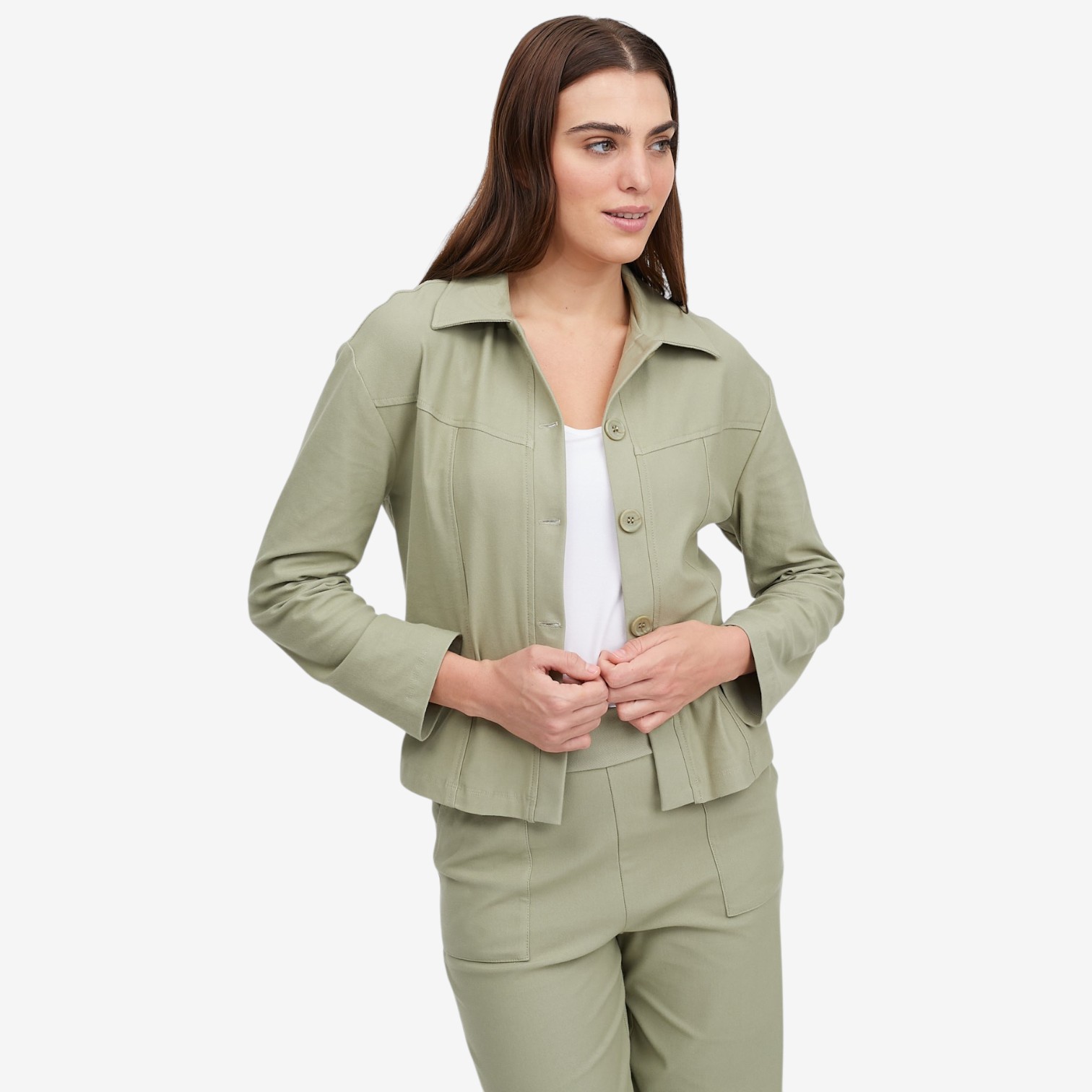 Kim & Co. Deluxe Denim Knit Short Jacket - TSC.ca