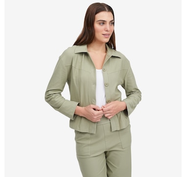 Kim &amp; Co. Deluxe Denim Knit Short Jacket