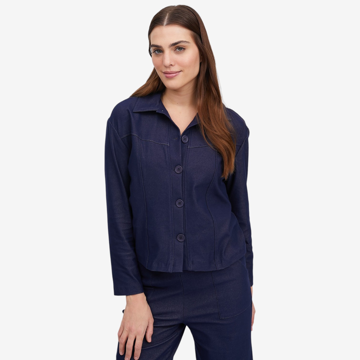 Kim & Co. Deluxe Denim Knit Short Jacket - TSC.ca