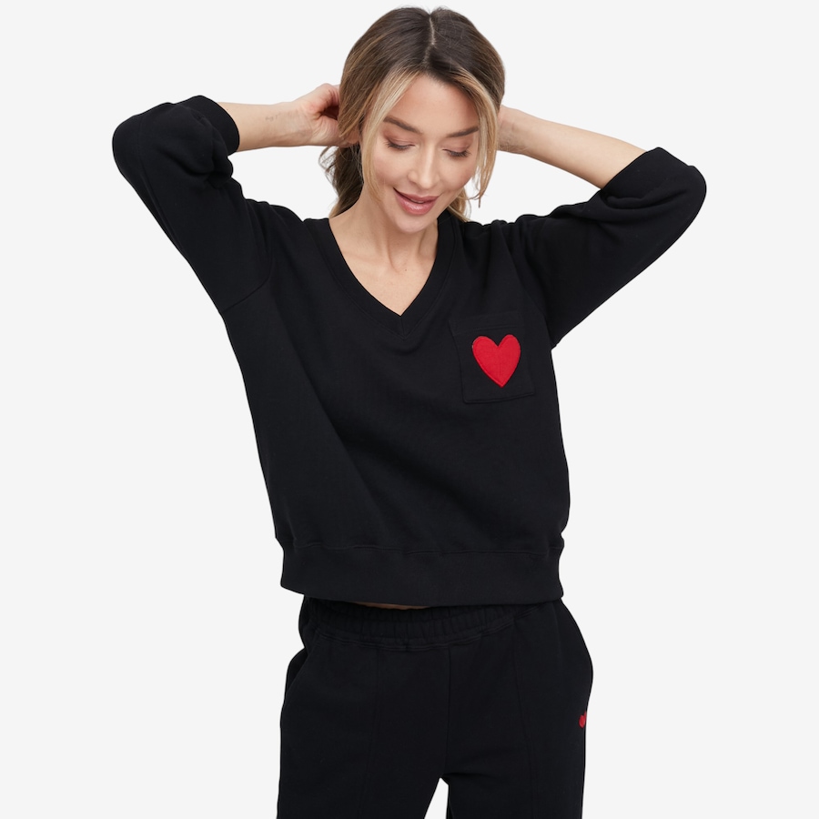 Image 121483_ALTMORE5.jpg, Product 121-483 / Price $74.88, Preloved Anja V-Neck Heart Pocket Sweatshirt from Preloved on TSC.ca's Fashion department