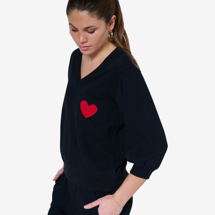 Image 121483_ALTMORE7.jpg, Product 121-483 / Price $74.88, Preloved Anja V-Neck Heart Pocket Sweatshirt from Preloved on TSC.ca's Fashion department