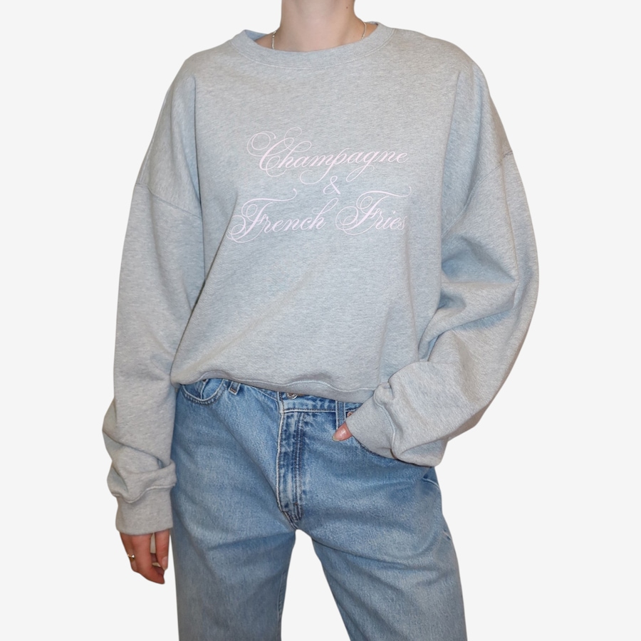 Image 121545_GYG.jpg, Product 121-545 / Price $79.88, Brunette The Label Champagne and FF Girlfriend Crew from Brunette The Label on TSC.ca's Fashion department