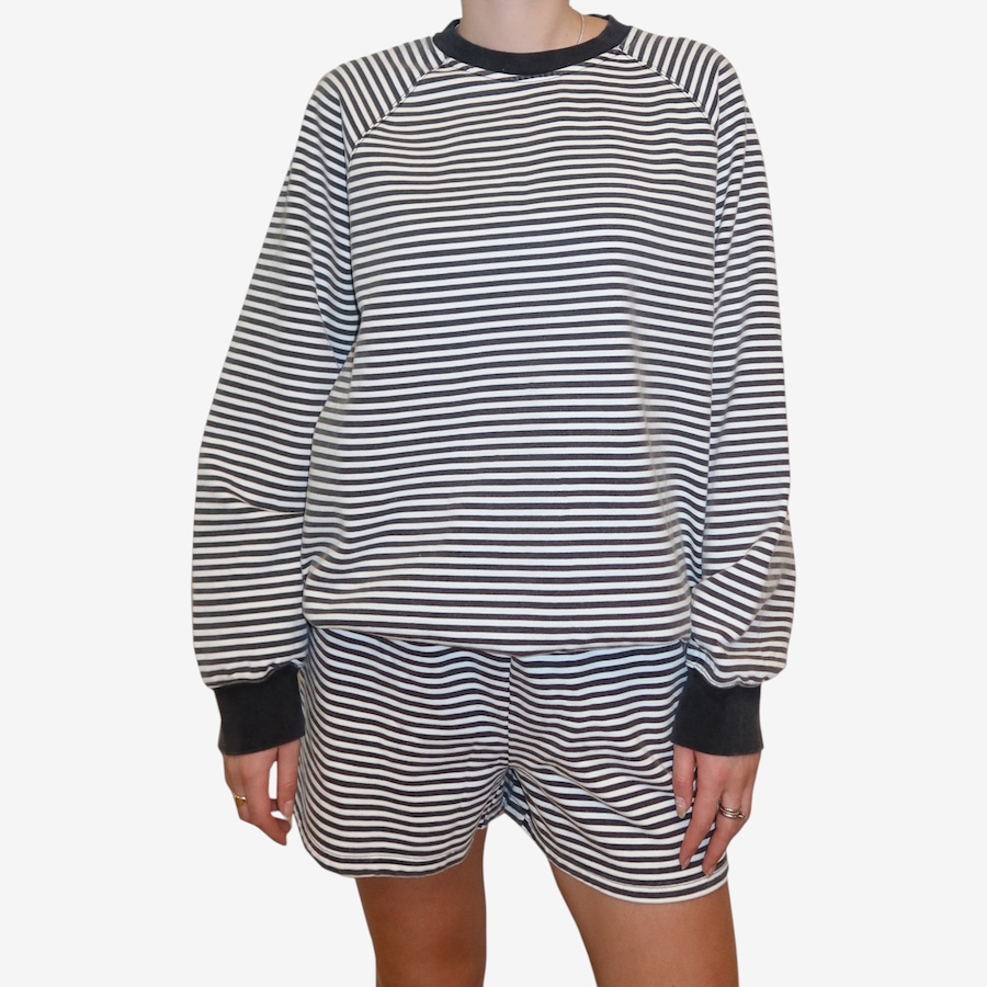 Image 121546_BLK.jpg, Product 121-546 / Price $69.88, Brunette The Label Striped Crew from Brunette The Label on TSC.ca's Fashion department