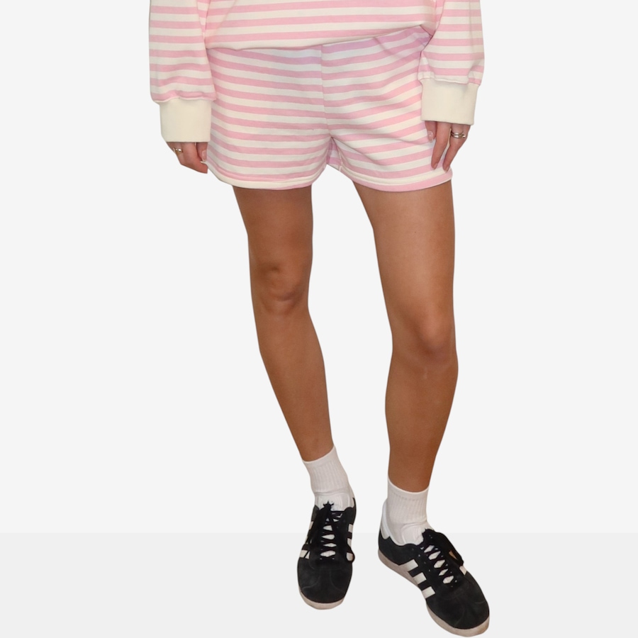 Image 121548_PNK.jpg, Product 121-548 / Price $49.88, Brunette The Label Striped Core Short from Brunette The Label on TSC.ca's Fashion department