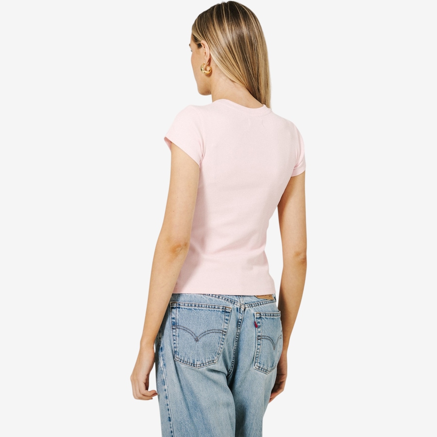 Image 121552_ALTMORE4.jpg, Product 121-552 / Price $77.00, Brunette The Label Ribbed Cap Sleeve Tee from Brunette The Label on TSC.ca's Fashion department